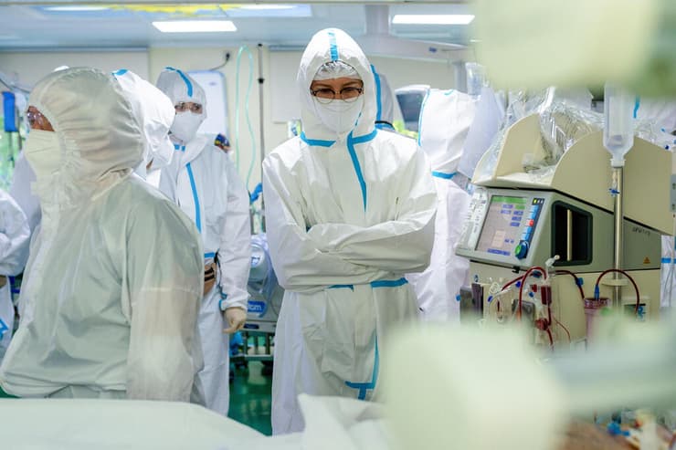 רוסיה קורונה צוות רפואי בית חולים מוסקבה