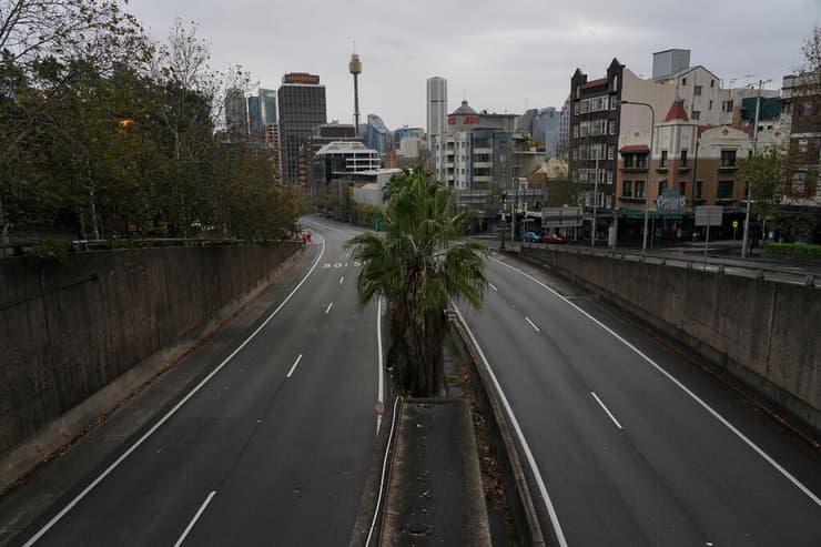 אוסטרליה סגר קורונה סידני כביש שבדרך כלל עמוס