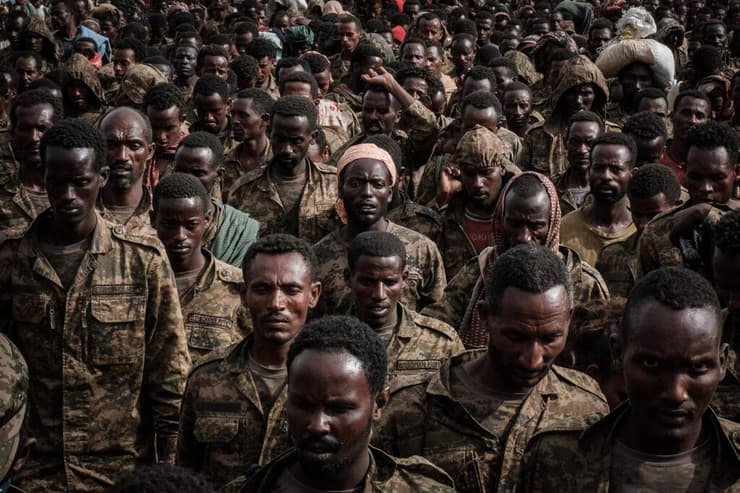 חיילים בצבא אתיופיה שבויי מלחמה מקלה בירת חבל תיגראי 