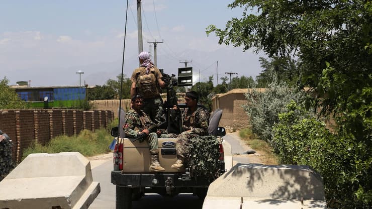 כוחות הצבא האפגני בבסיס ברגאם אחרי עזיבת האמריקנים