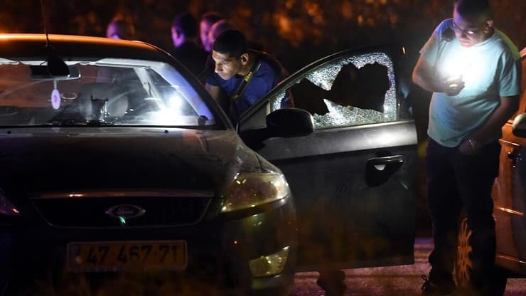 זירת הרצח ובה מכוניתה של דבורה הירש