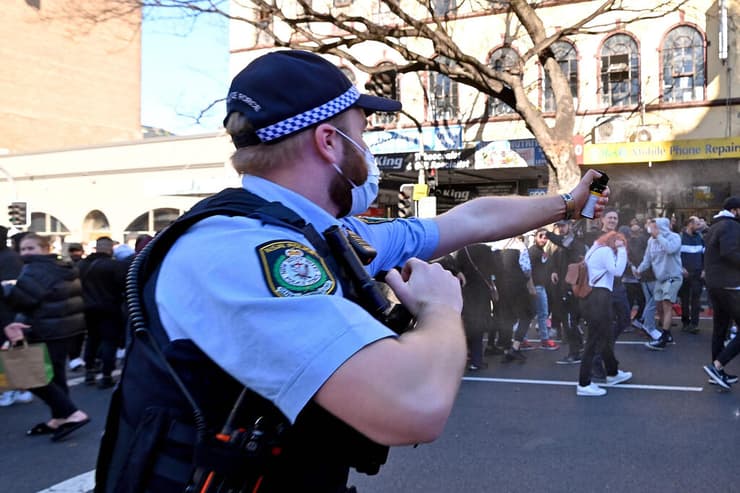 סגר אוסטרליה הפגנות עימותים ב סידני 