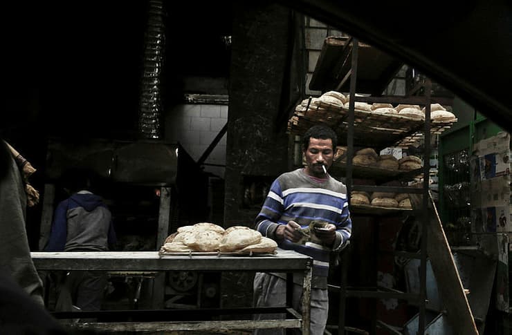 מצרים מוכר לחם ב קהיר