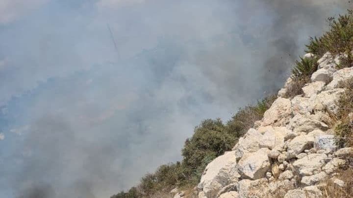 שריפת קוצים סמוך ליישוב אלפי מנשה