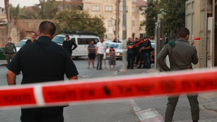 זירת הרצח של חוסאם מוסראתי בלוד