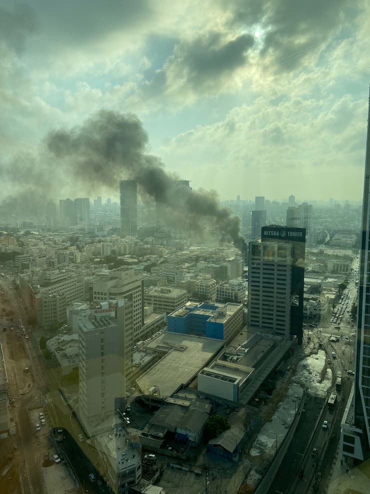 שריפה באזור רחוב המסגר בתל אביב