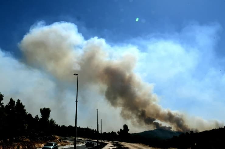 שריפה בהר איתן בירושלים