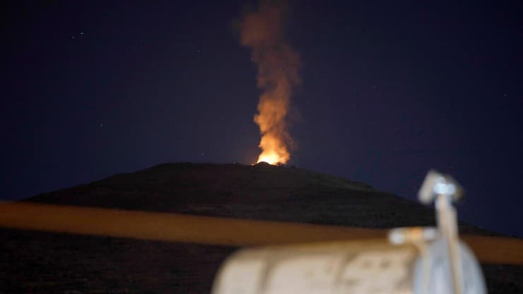 אש בשטח סוריה סמוך לגבול עם ישראל