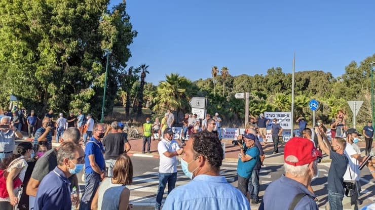 איגוד התעופה הכללית בישראל בהפגנת מחאה מול שדה התעופה הרצליה