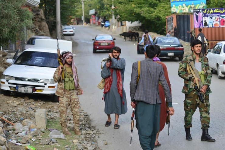 תומכי הצבא של אפגניסטן ב עמק פנג'שיר 