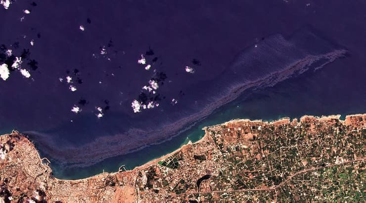 דליפת הנפט לים התיכון