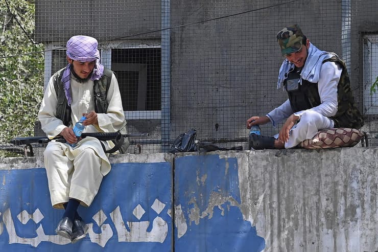 אנשי הארגון האיסלאמיסטי בקאבול. הכיבוש הושלם בשבוע שעבר 