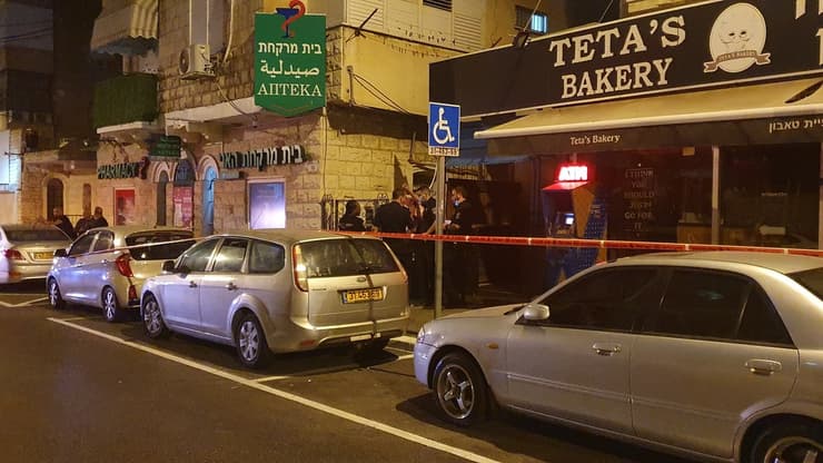 זירת הרצח בשכונת הדר בחיפה