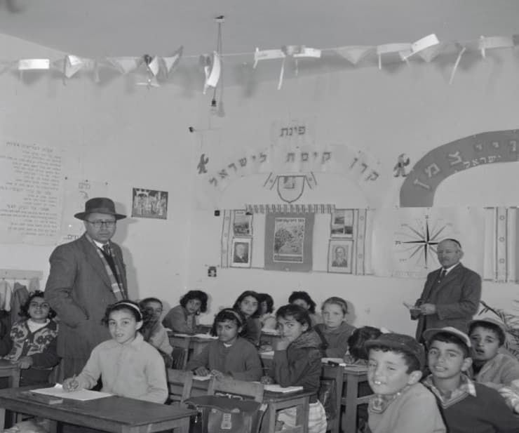 שיעור בביה"ס ישורון, ירושלים 1963