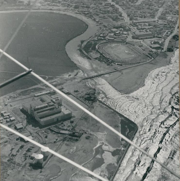 נמל תל אביב רידינג ואצטדיון המכביה בשנות ה-30