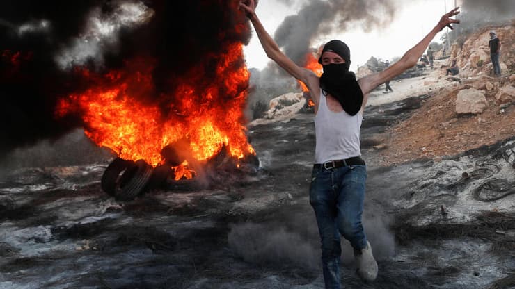 מחאות ועימותים בכפר ביתא ליד שכם הגדה המערבית