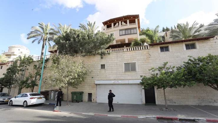 ביתו של ניצב ג'מאל חכרוש לאחר הירי