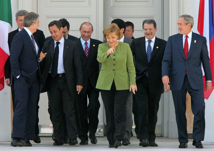 קנצלרית גרמניה אנגלה מרקל ועידת G8 שנת 2007