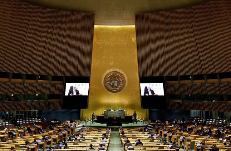 אבו מאזן בנאום מוקלט בעצרת האו"ם
