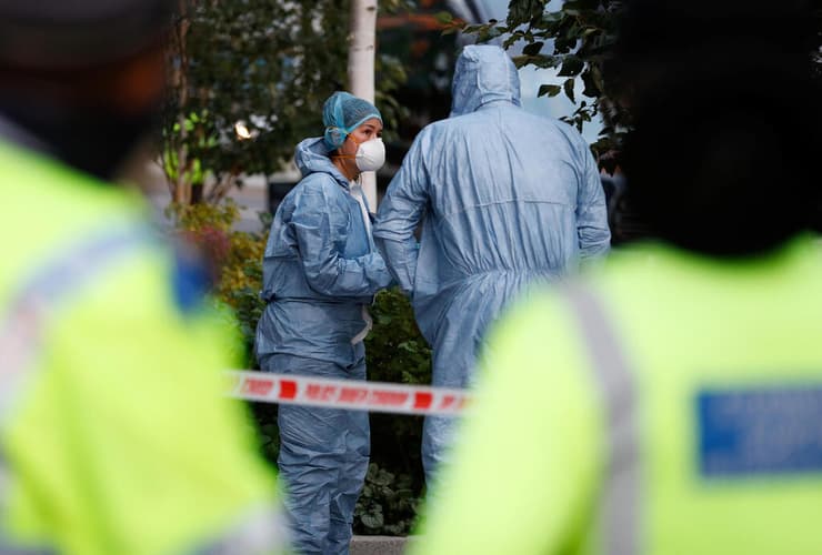בריטניה רצח המורה סבינה נסה חוקרים שוטרים מחפשים ב פארק ב לונדון שבו נרצחה