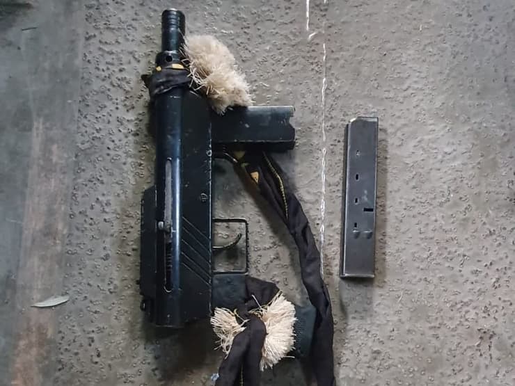 נשק מסוג 'קרלו' ממנו בוצע ירי לעבר כוח ימ"ס בכפר בורקין