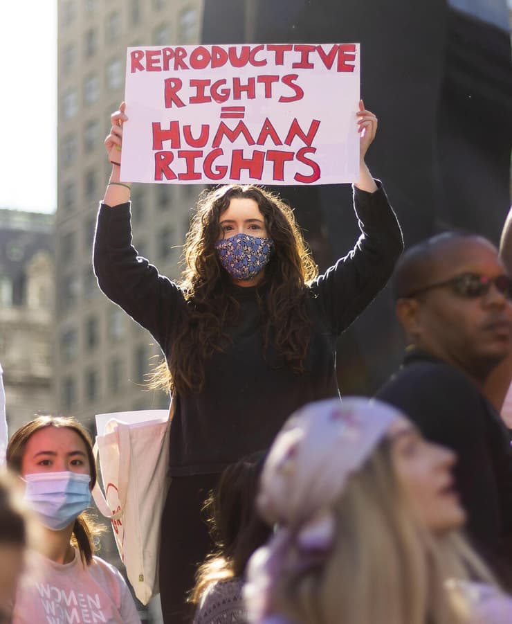 הפגנה נגד איסור על הפלה הפלות ב ניו יורק 2 באוקטובר ארה"ב