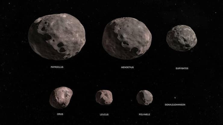 האסטרואידים שהגשושית אמורה לחקור