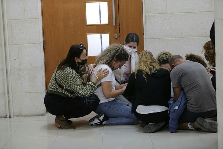 משפחתה של רחל אייזנשטדט בדיון בבית המשפט המחוזי ירושלים