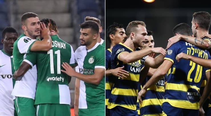 שחקני מכבי ת"א ומכבי חיפה