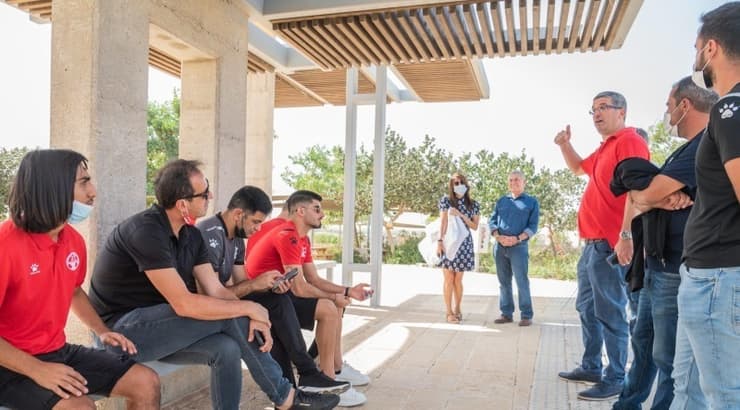 הביקור של הפועל ב"ש בכפר השיקומי