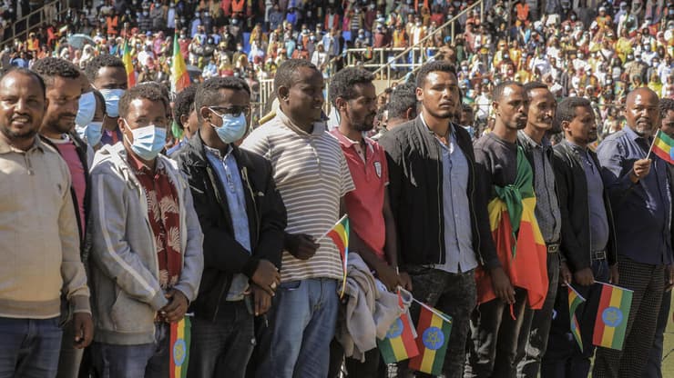 אתיופיה אדיס אבבה  אצטדיון מתגייסים חדשים ל צבא