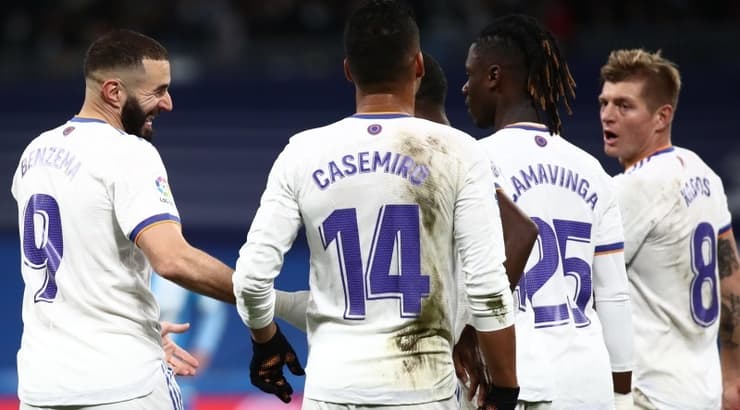 קרוס, קמאבינגה, קאסמירו ובנזמה (רויטרס) קרוס, קמאבינגה, קאסמירו ובנזמה