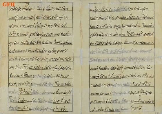 המכתב של לאופולד אדלר, שנשלח מדכאו