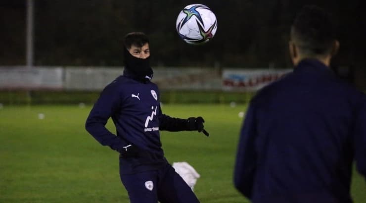 סאן מנחם באימון נבחרת ישראל