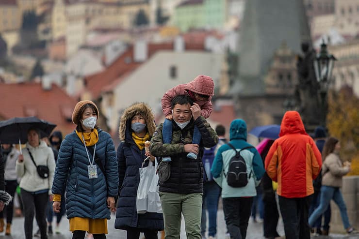קורונה צ'כיה תיירים פראג