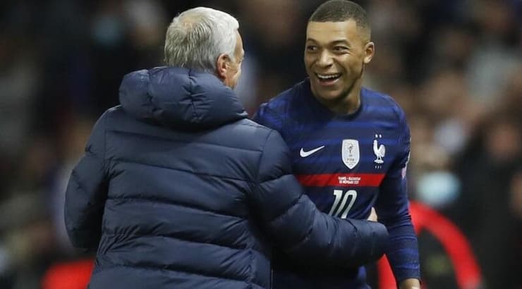 קיליאן אמבפה ודידייה דשאן (רויטרס) קיליאן אמבפה ודידייה דשאן