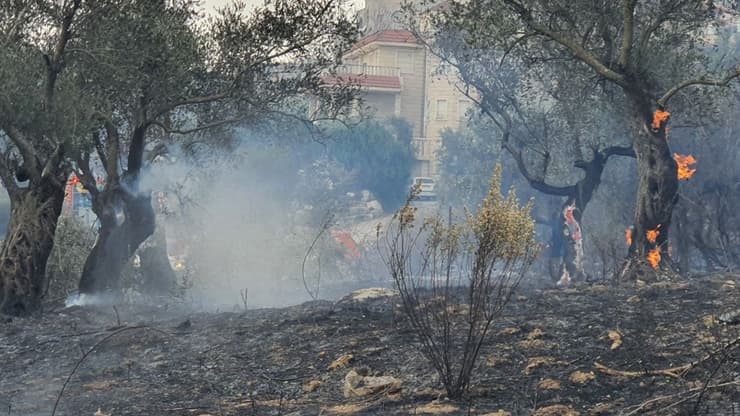 שריפה באזור מעלות: תושבים פונו, בתים ניזוקו, הוזעקו כוחות מכל המחוז