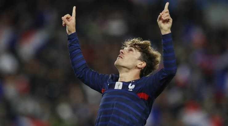 אנטואן גריזמן חוגג (רויטרס) אנטואן גריזמן חוגג