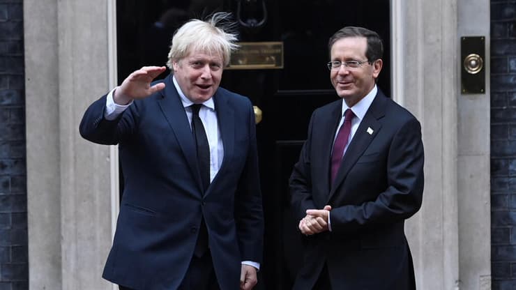 נשיא המדינה יצחק הרצוג נפגש עם ראש ממשלת בריטניה בוריס ג'ונסון