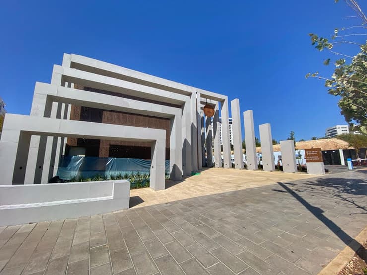 חזית מוזיאון מורשת החשמונאים החדש שנפתח בספטמבר 2021