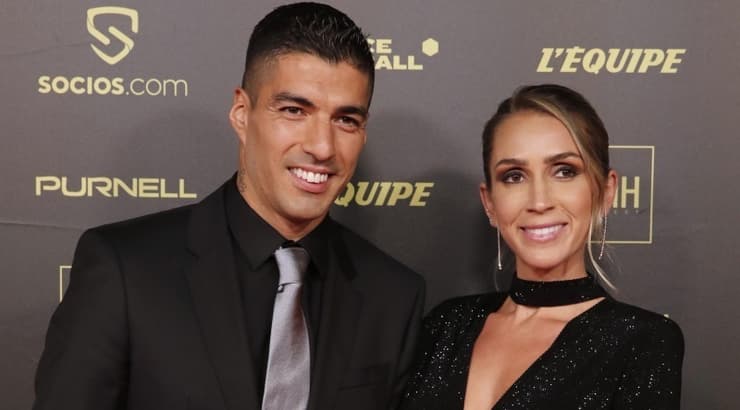 לואיס סוארס ובת זוגו (רויטרס) לואיס סוארס ובת זוגו