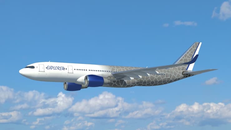 הדמיה של "אקספלורר" - מטוס פאר פרטי שחברת לופטהנזה טכניק מפתחת