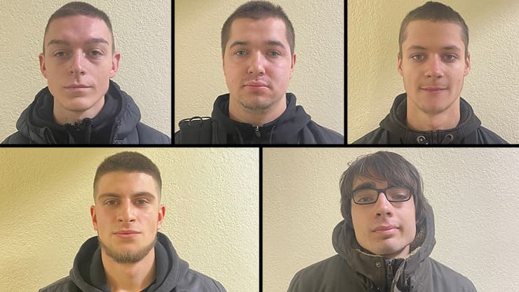 חמשת החשודים שנתפסו ונעצרו
