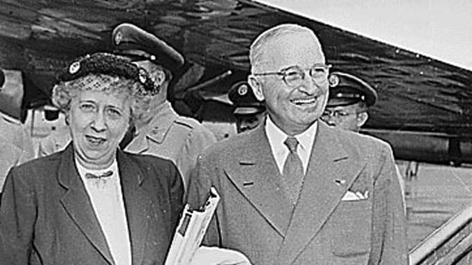 נשיא ארה"ב לשעבר טרומן, אשתו בס ובתו מרגרט