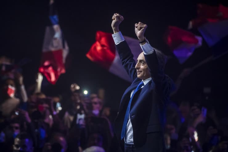 מועמד לנשיאות צרפת אריק זמור עצרת השקה בחירות