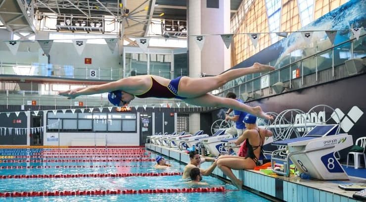 אימון נבחרת ישראל בשחייה