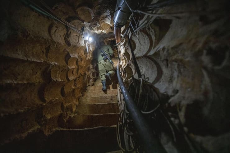 מנהרה של חיזבאללה  בגבול לבנון שנחשפה ב-2019