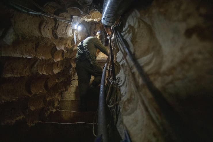 מנהרה של חיזבאללה  בגבול לבנון שנחשפה ב-2019