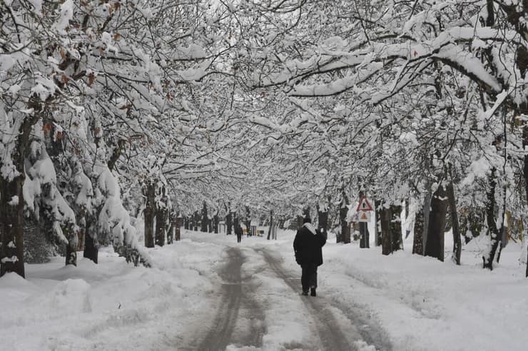 לבנון שלג מזג אוויר סופה צילום מתוך העיתון א נהאר