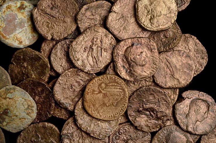 אוצר מטבעות מהתקופה הרומית